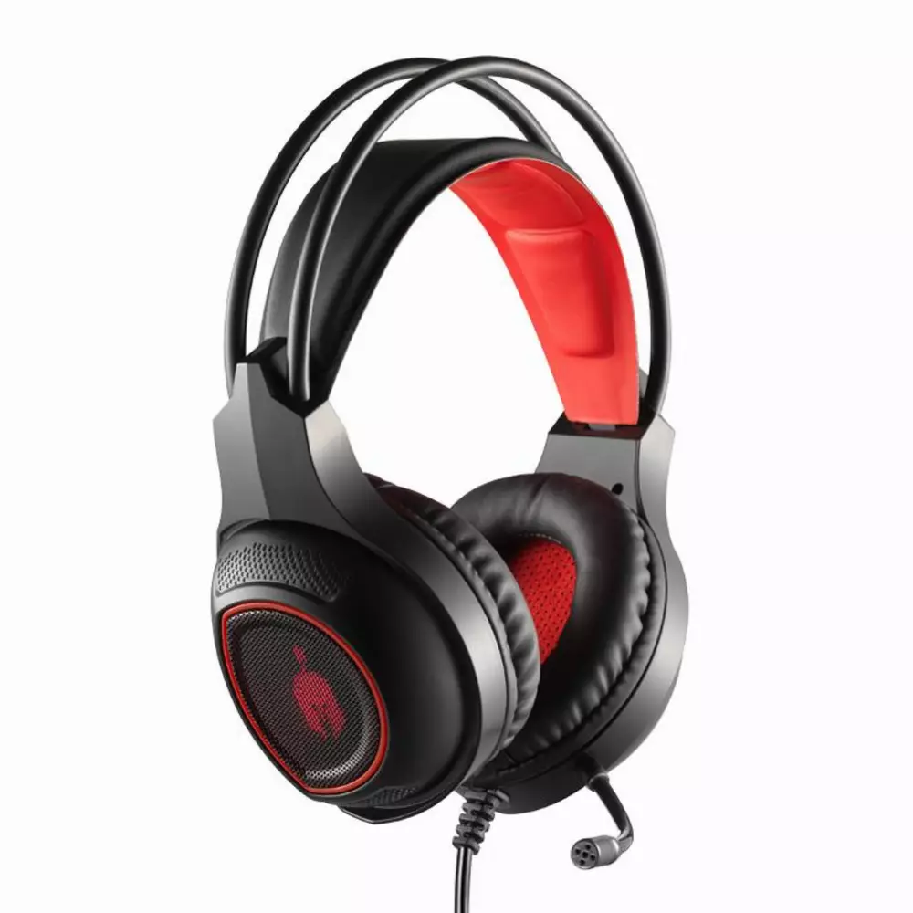 Геймърски слушалки Spartan Gear Thorax, Микрофон, Черен/Червен