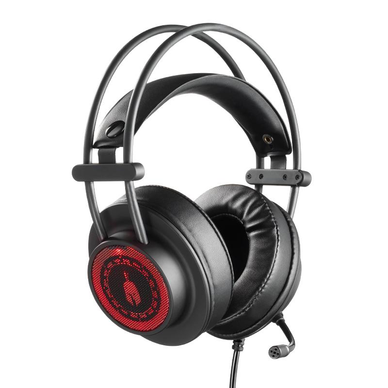 Геймърски слушалки Spartan Gear Myrmidon II с Микрофон Черен/Червен