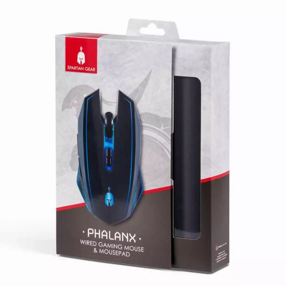 Геймърски комплект Spartan Gear Phalanx Мишка + пад за мишка 