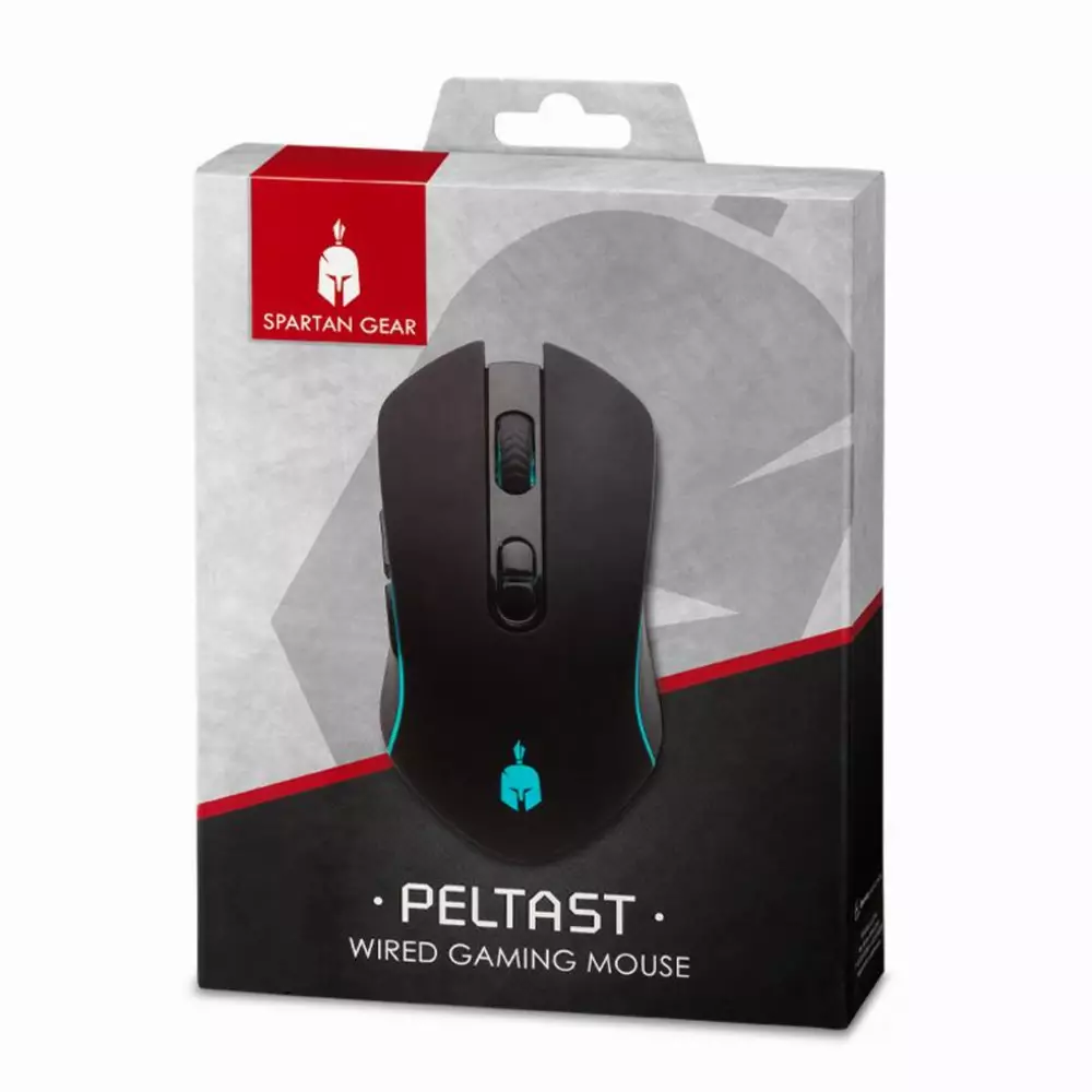 Геймърска мишка Spartan Gear Peltast Черен - SG-054149