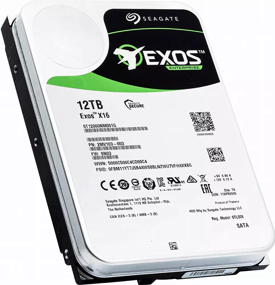 Хард диск SEAGATE Exos X16 12TB 256MB SATA 6.0Gb/s 7200rpm 