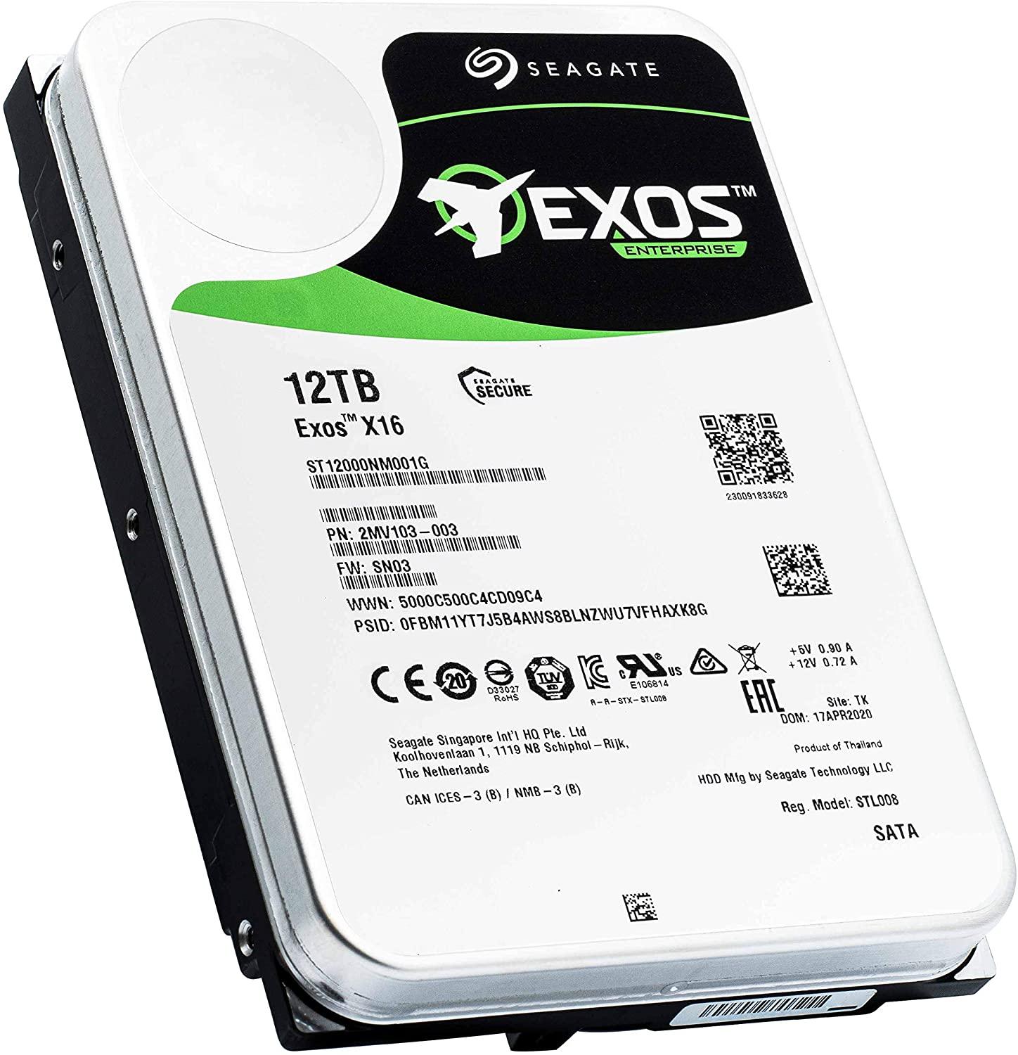Хард диск SEAGATE Exos X16 12TB 256MB SATA 6.0Gb/s 7200rpm 
