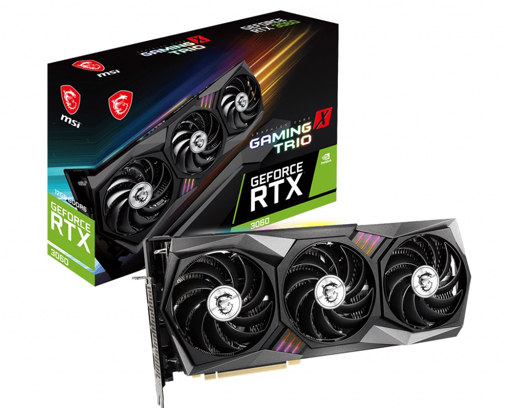 Видео карта MSI GeForce RTX 3060 GAMING X TRIO 12G