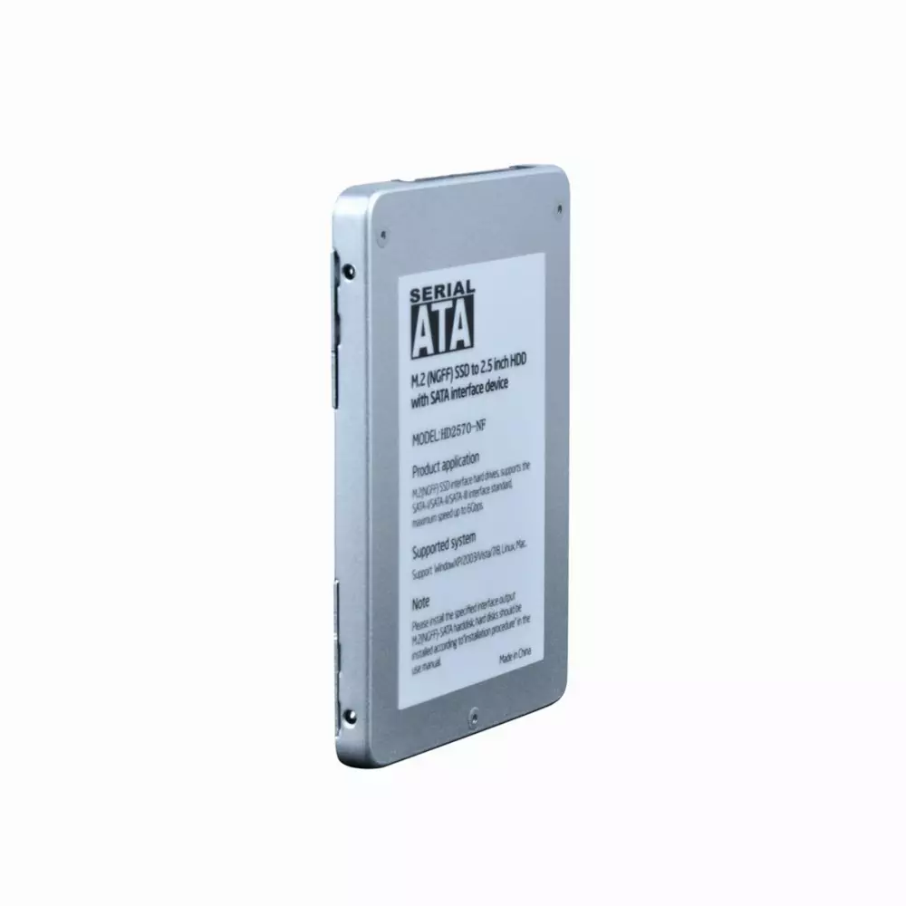 Кутия за ссд Makki Caddy Convertor M.2 NGFF SSD to 2.5" SATA3, Aluminium - MAKKI-M2-NGFF-2.5