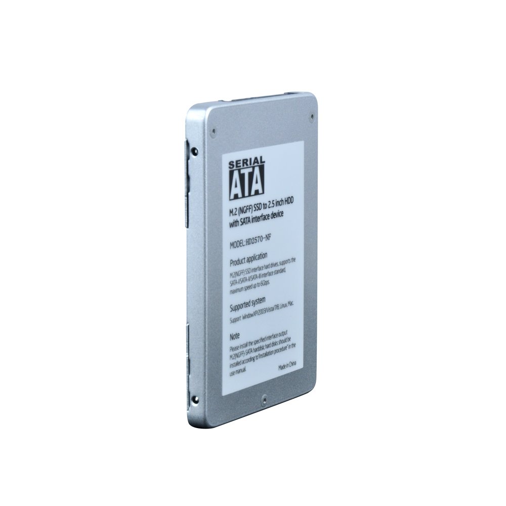 Кутия за ссд Makki Caddy Convertor M.2 NGFF SSD to 2.5" SATA3, Aluminium - MAKKI-M2-NGFF-2.5