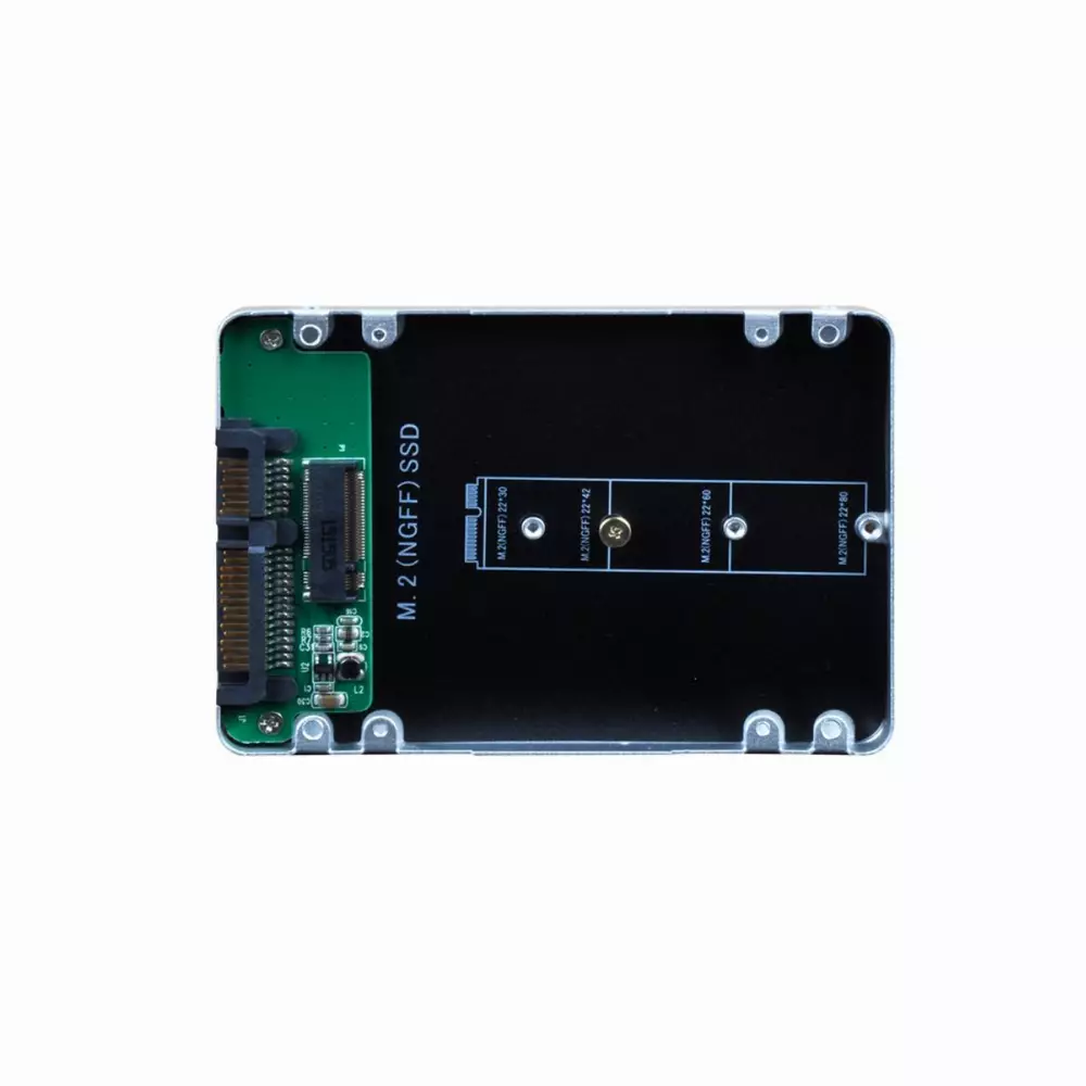Кутия за ссд Makki Caddy Convertor M.2 NGFF SSD to 2.5" SATA3, Aluminium - MAKKI-M2-NGFF-2.5