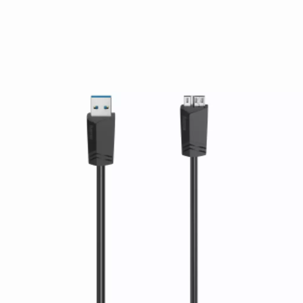 Кабел HAMA USB 3.0 A мъжко - USB 3.0 Micro B мъжко, 1.5 м, 5Gbit/s