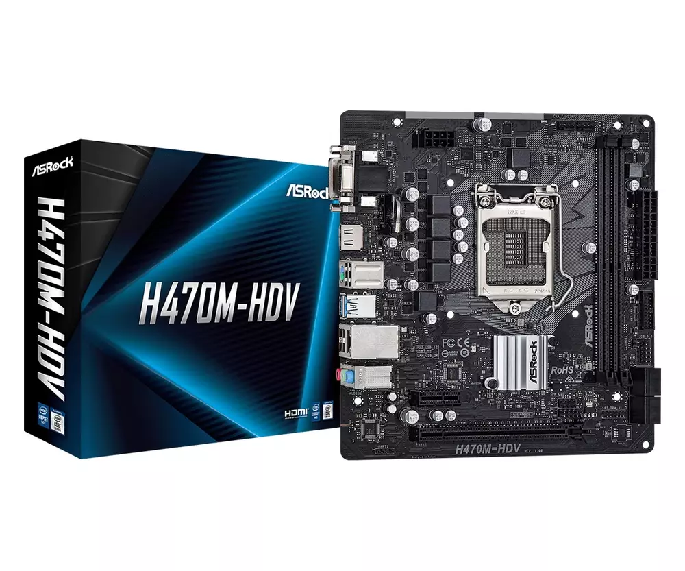Дънна платка ASROCK H470M-HDV