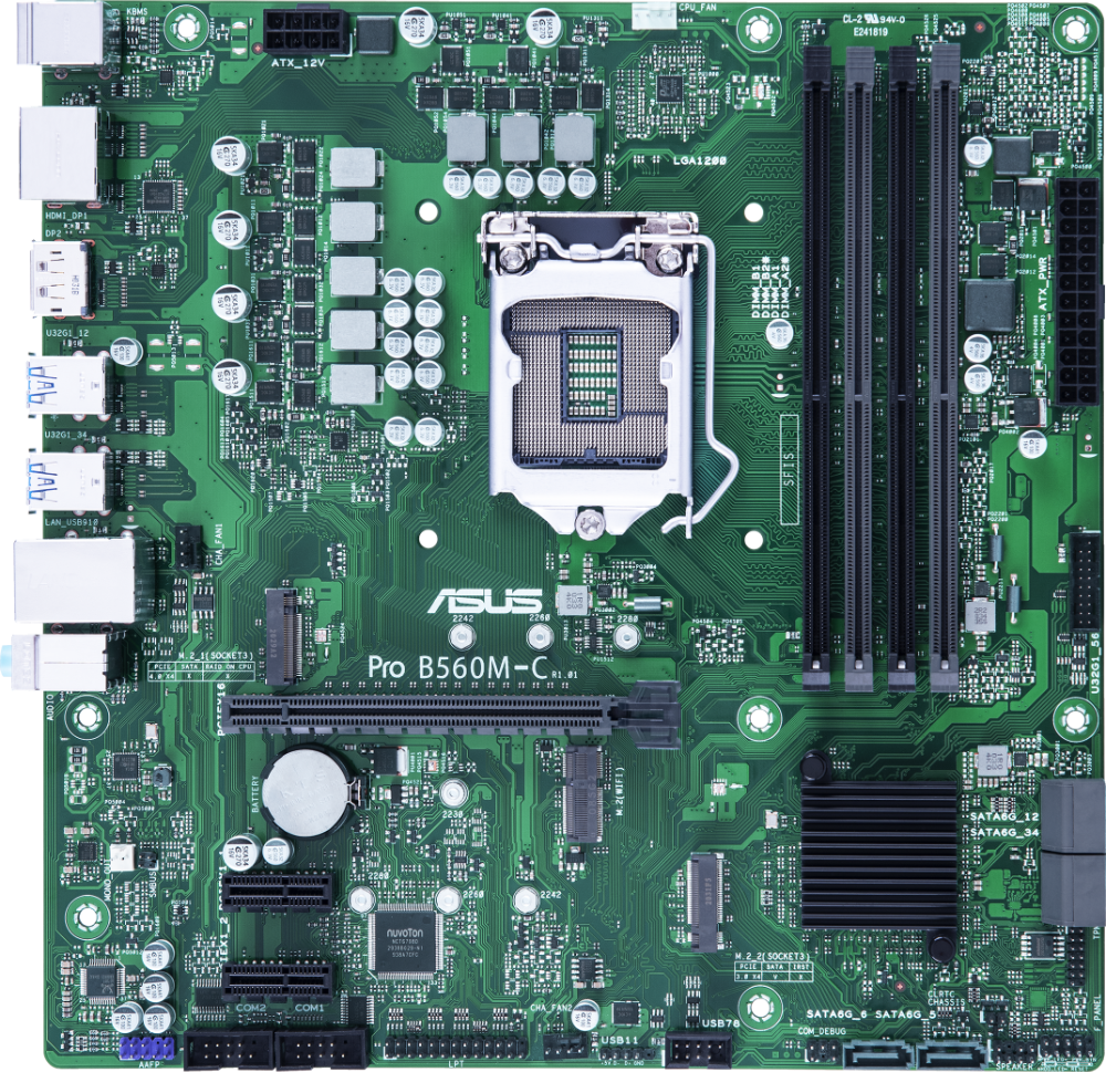 Дънна платка ASUS PRO B560M-C/CSM