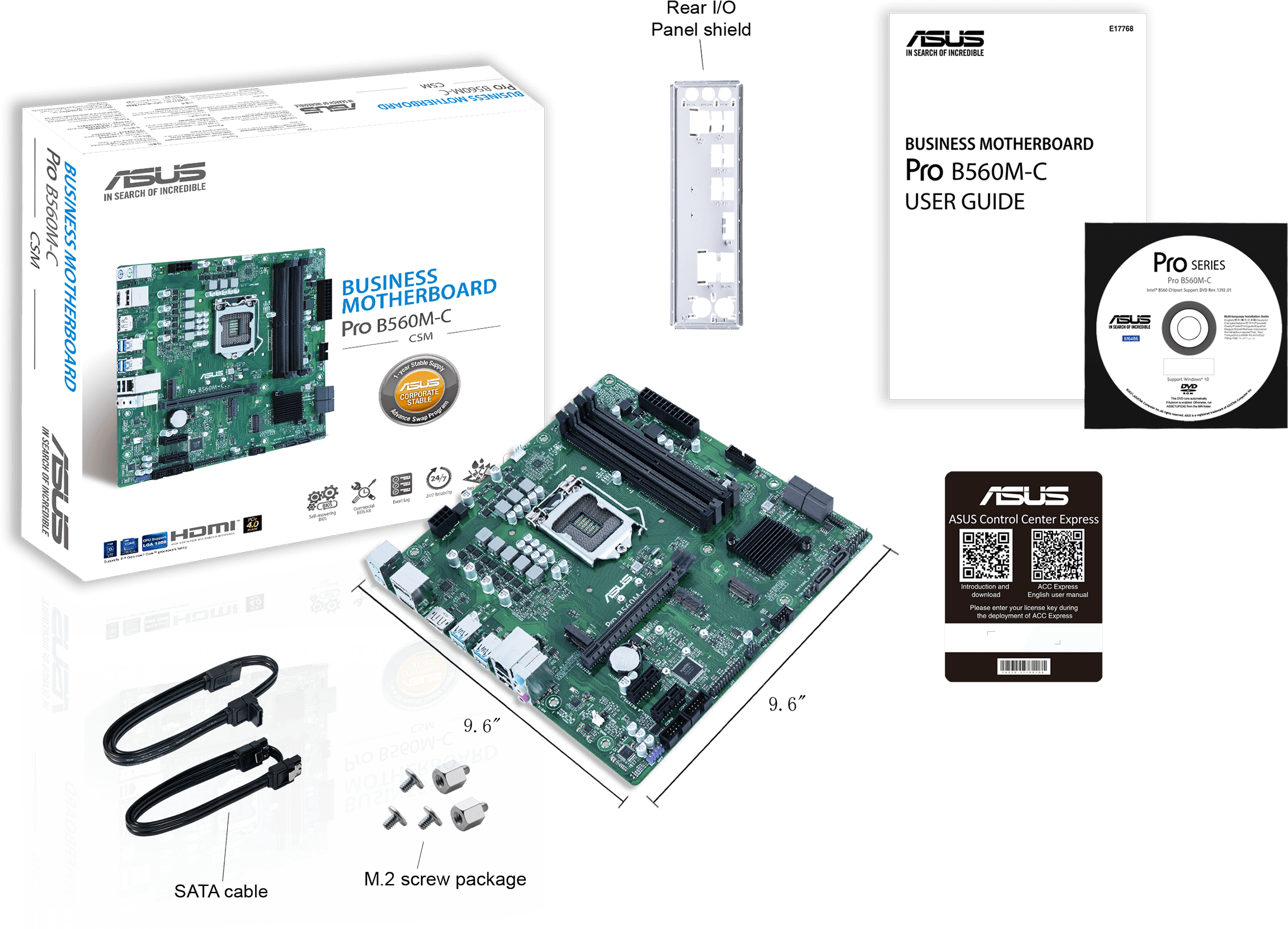 Дънна платка ASUS PRO B560M-C/CSM