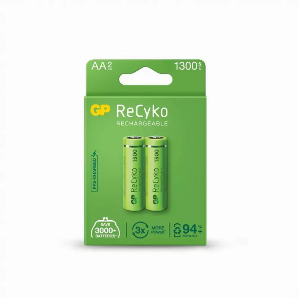 Акумулаторна Батерия R6 AA 130AAHC-EB2 1300mAh NiMH 2 бр. в опаковка GP