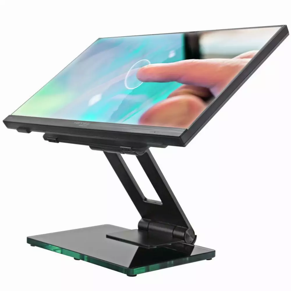 Поставка за тъч монитор Hannspree POS Stand Deluxe, 10.1" - 23", Черна