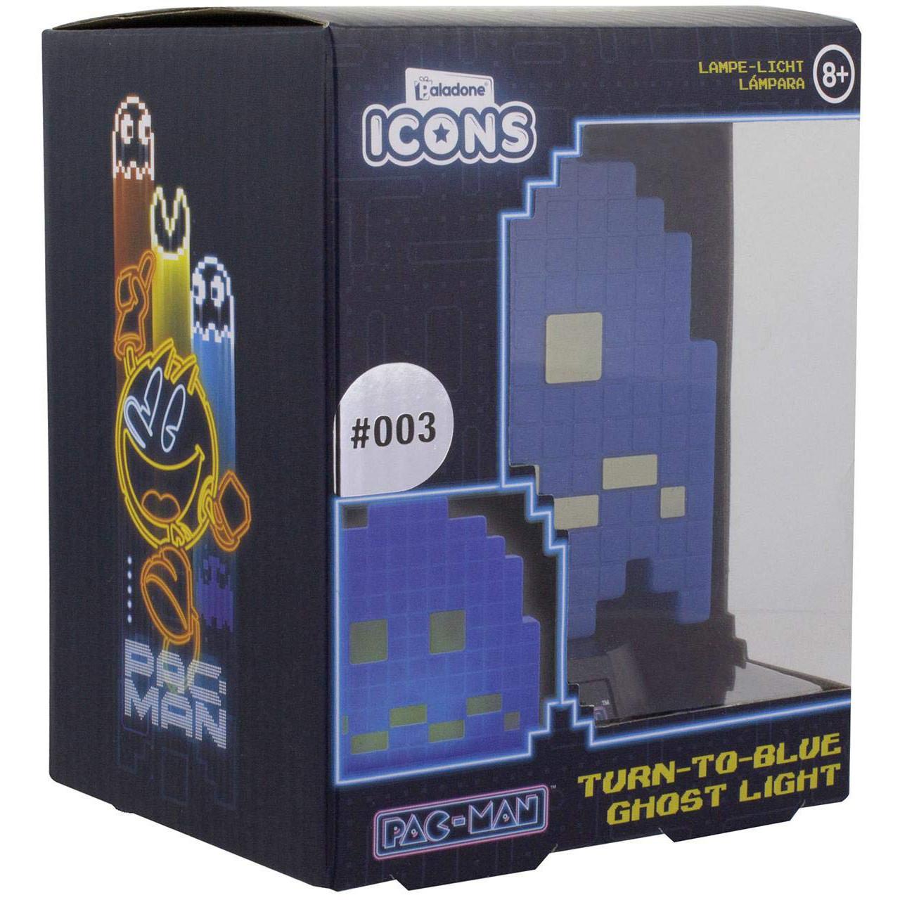 Statuetă Paladone Icons Pac-Man - Turn to Blue Ghost Light