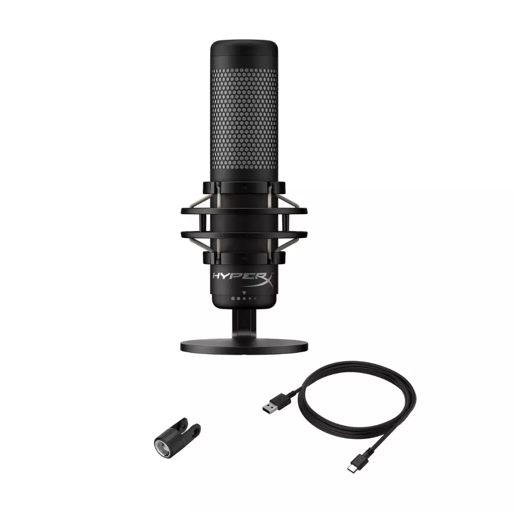 Настолен микрофон HyperX QuadCast S