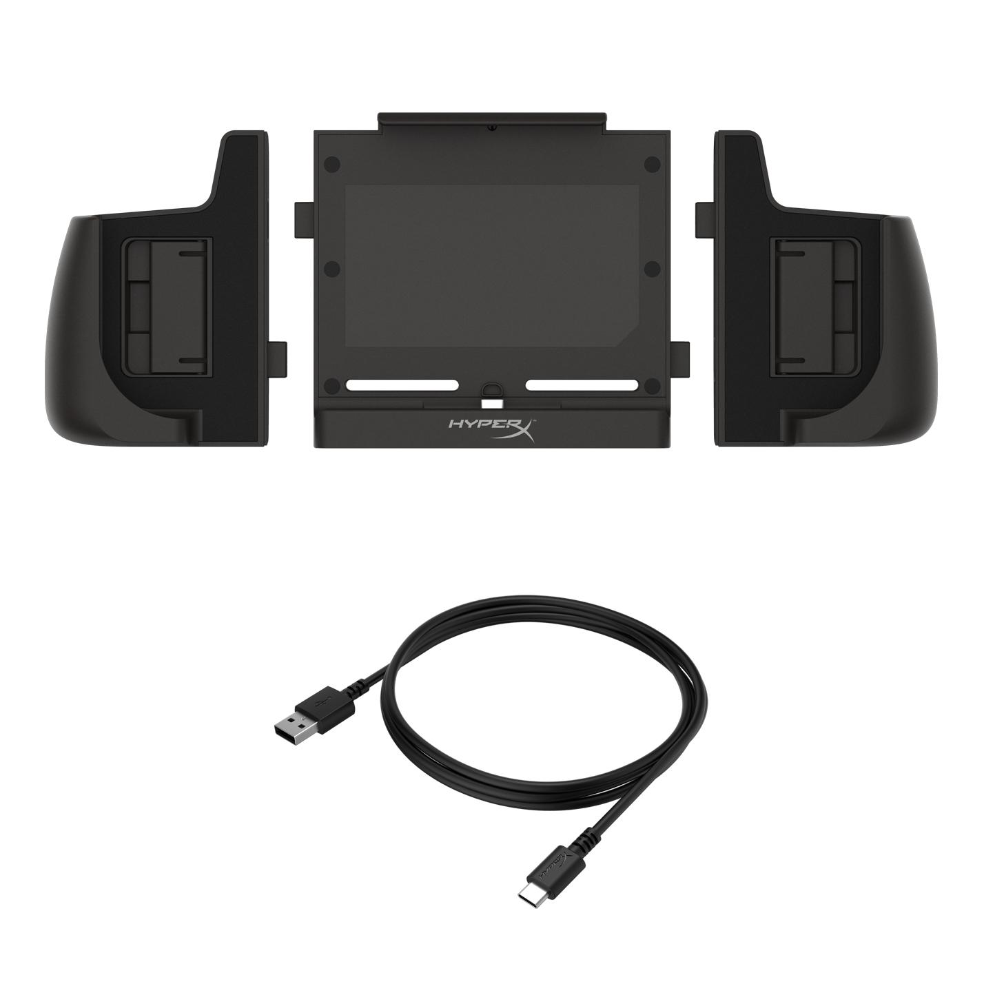 Докинг станция HyperX ChargePlay Clutch за Nintendo Switch, Черен