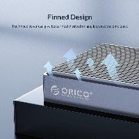 Външна кутия за два диска Orico M2NV01-C3 Storage Case 2 x M.2 Dual Protocol NVMe+SATA Aluminium