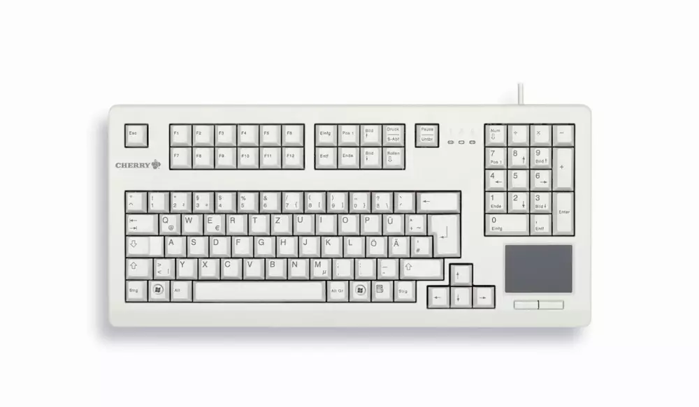 Клавиатура CHERRY G80-11900 Touchboard, светло сив