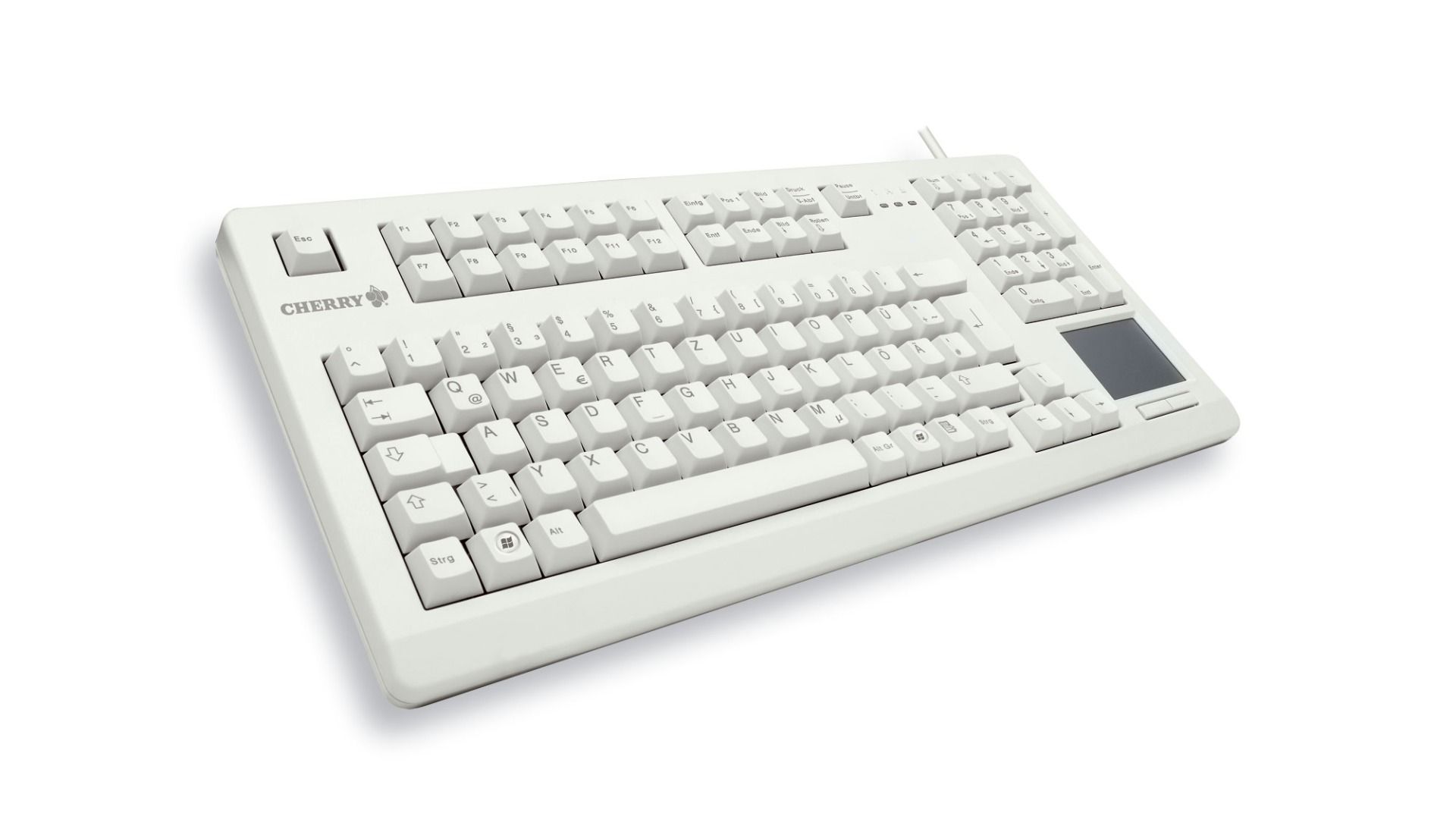 Клавиатура CHERRY G80-11900 Touchboard, светло сив
