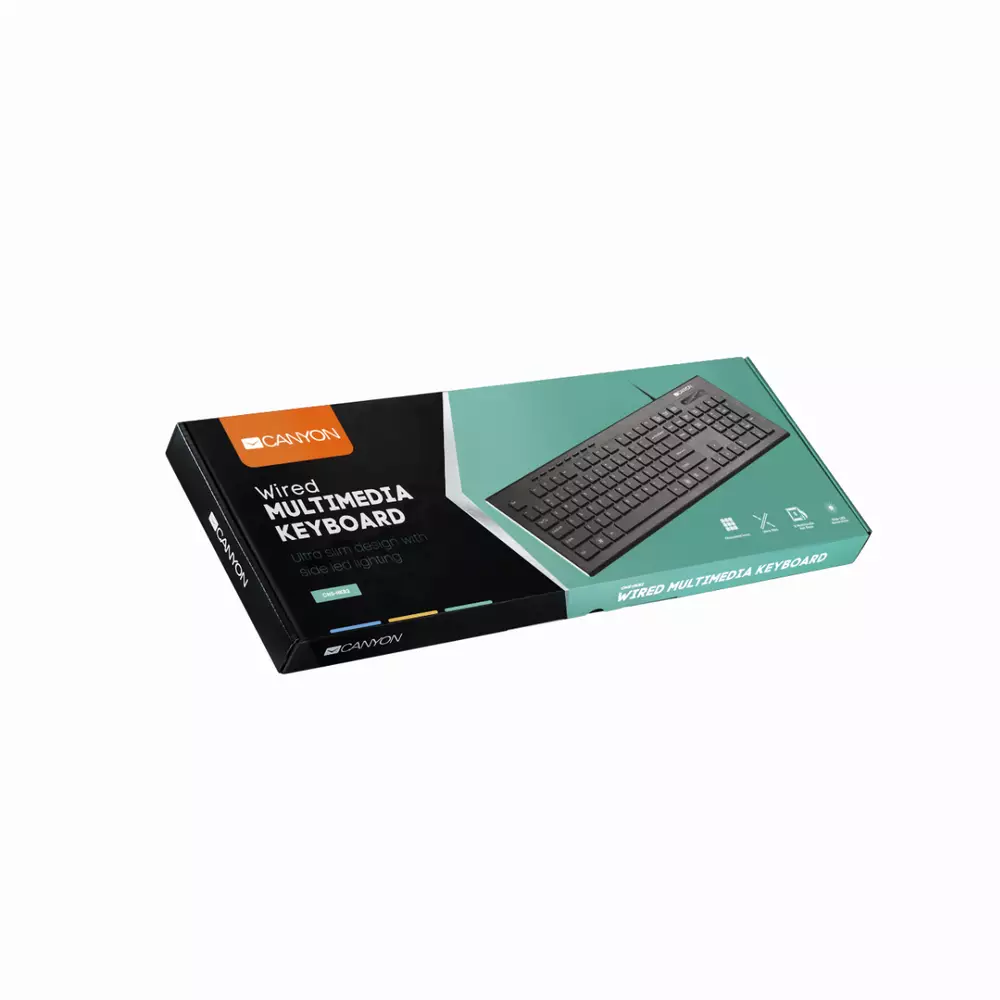 Клавиатура Canyon CNS-HKB2-BG Multimedia wired keyboard