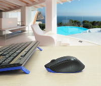 Комплект безжична клавиатура с мишка LOGITECH MK345 - US - INTNL 