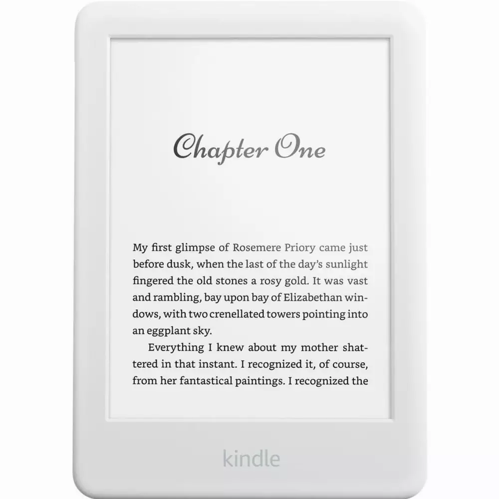 eBook четец Kindle 2019, 6", 8GB, WiFi, 10 генерация, Bluetooth, Бял