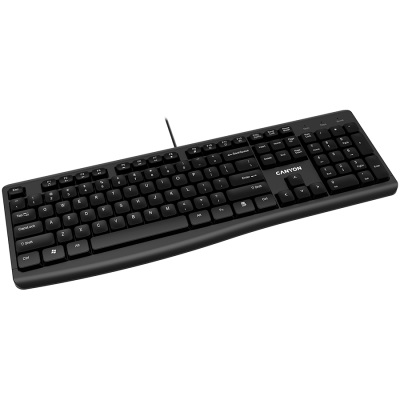 Клавиатура CANYON CNE-CKEY5-BG Wired Chocolate 