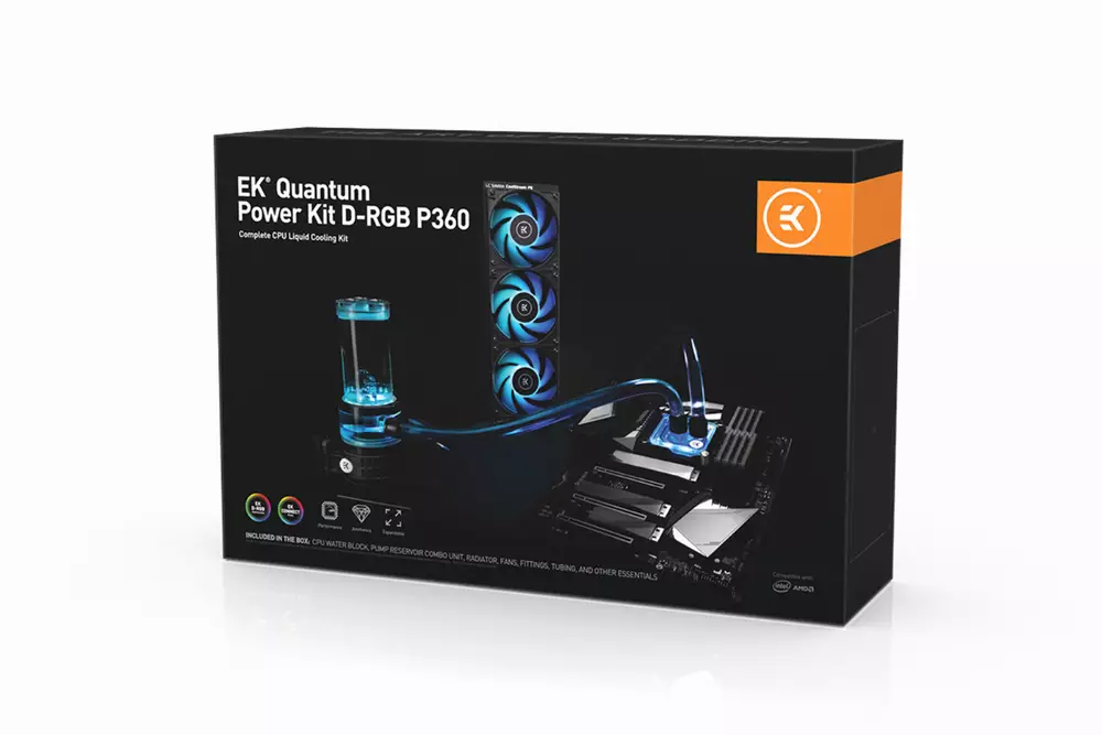 Комплект за водно охлаждане EK-Quantum Power Kit D-RGB P360