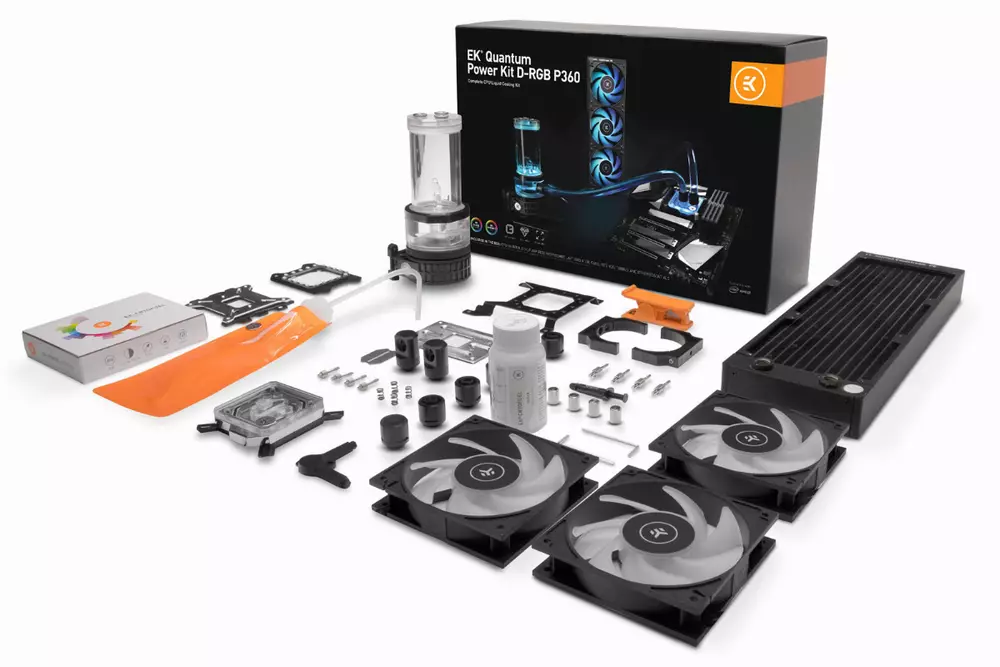 Комплект за водно охлаждане EK-Quantum Power Kit D-RGB P360
