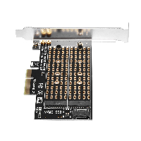 Makki Адаптер M2 SSD NVMe+SATA (M-key+B-key) to PCI Express 3.0 4x adapter - MAKKI-M2-PCIE-2X