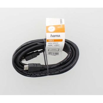 Кабел HAMA HDMI мъжко-мъжко, 10Gbit/s, 1080p, 5 м, Екраниран