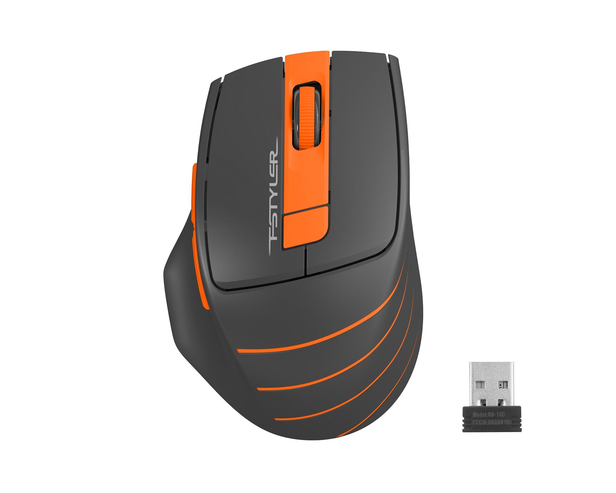 Мишка A4tech FG30 Fstyler Optical Wireless Безжична Oringe