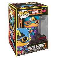 Фигурка Funko POP! Marvel: Black Light - Captain America (Special Edition) #648