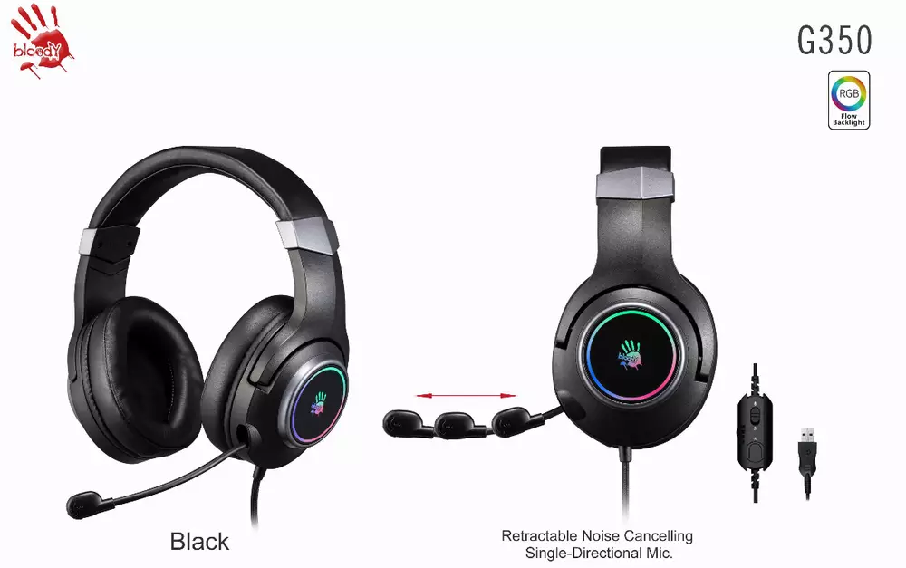 Геймърски слушалки A4TECH Bloody G350 Virtual 7.1