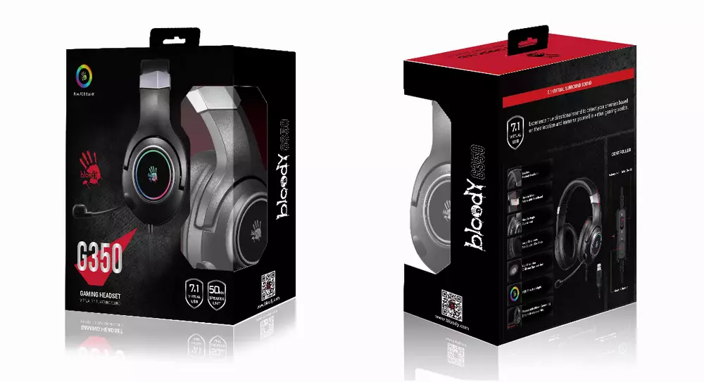 Геймърски слушалки A4TECH Bloody G350 Virtual 7.1