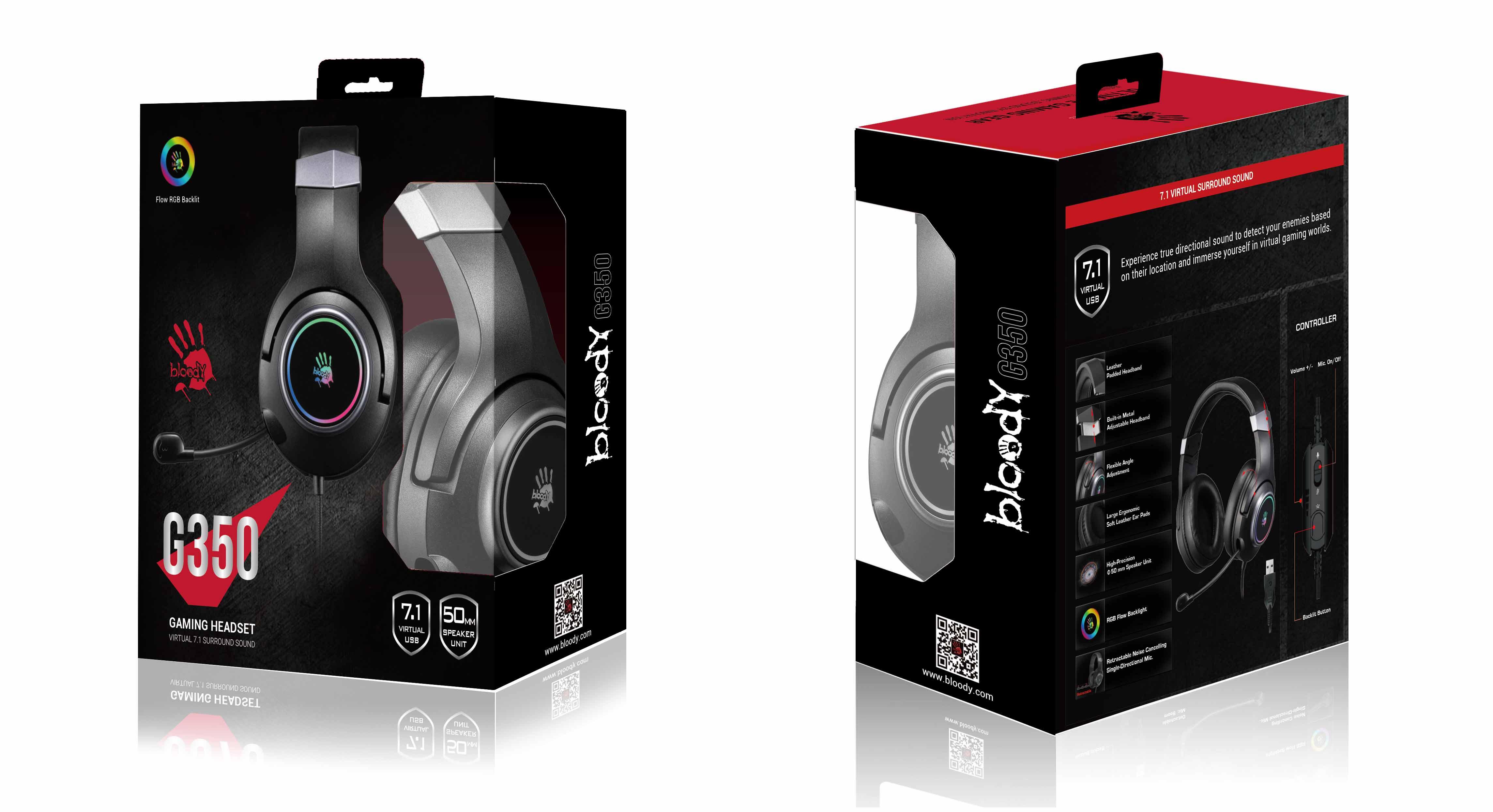 Геймърски слушалки A4TECH Bloody G350 Virtual 7.1