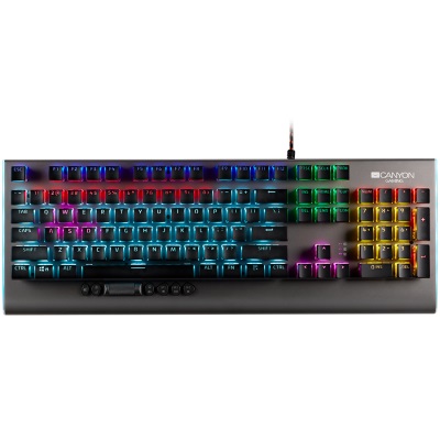 Геймърска клавиатура CANYON Interceptor (Outemu Red Switch) - CND-SKB8-US
