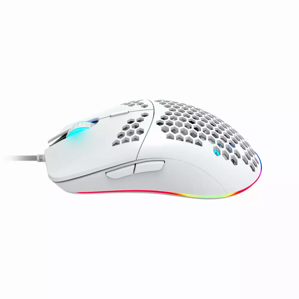 Геймърска мишка CANYON Puncher GM-11 White RGB - CND-SGM11W