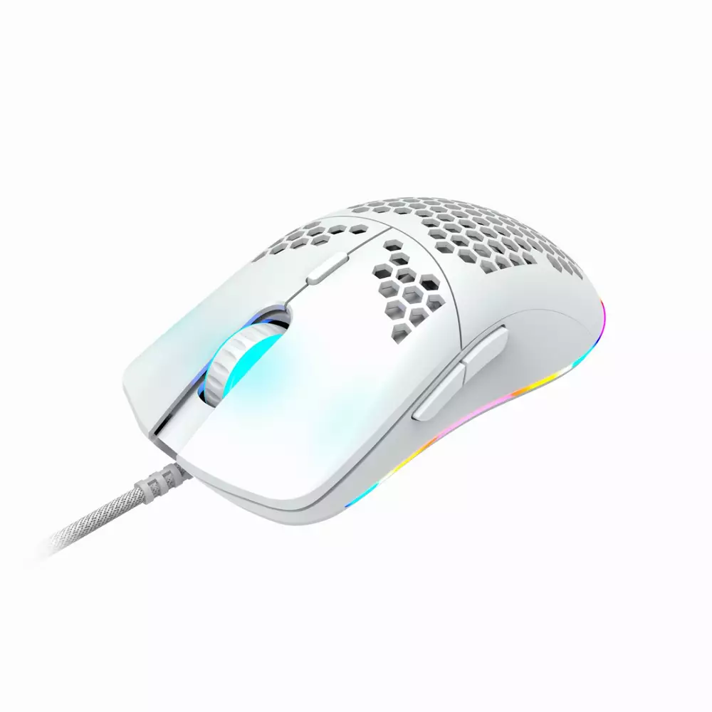 Геймърска мишка CANYON Puncher GM-11 White RGB - CND-SGM11W
