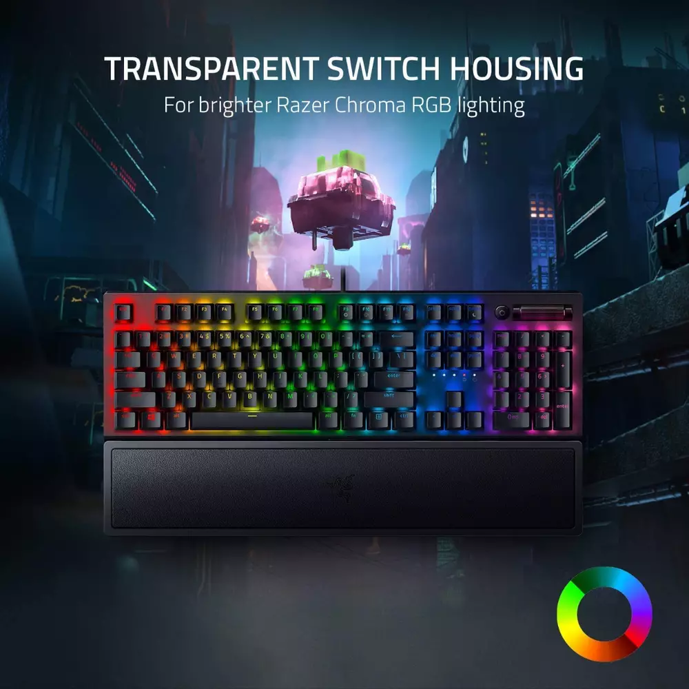 Геймърска клавиатура Razer BlackWidow V3 Green Mechanical Switch
