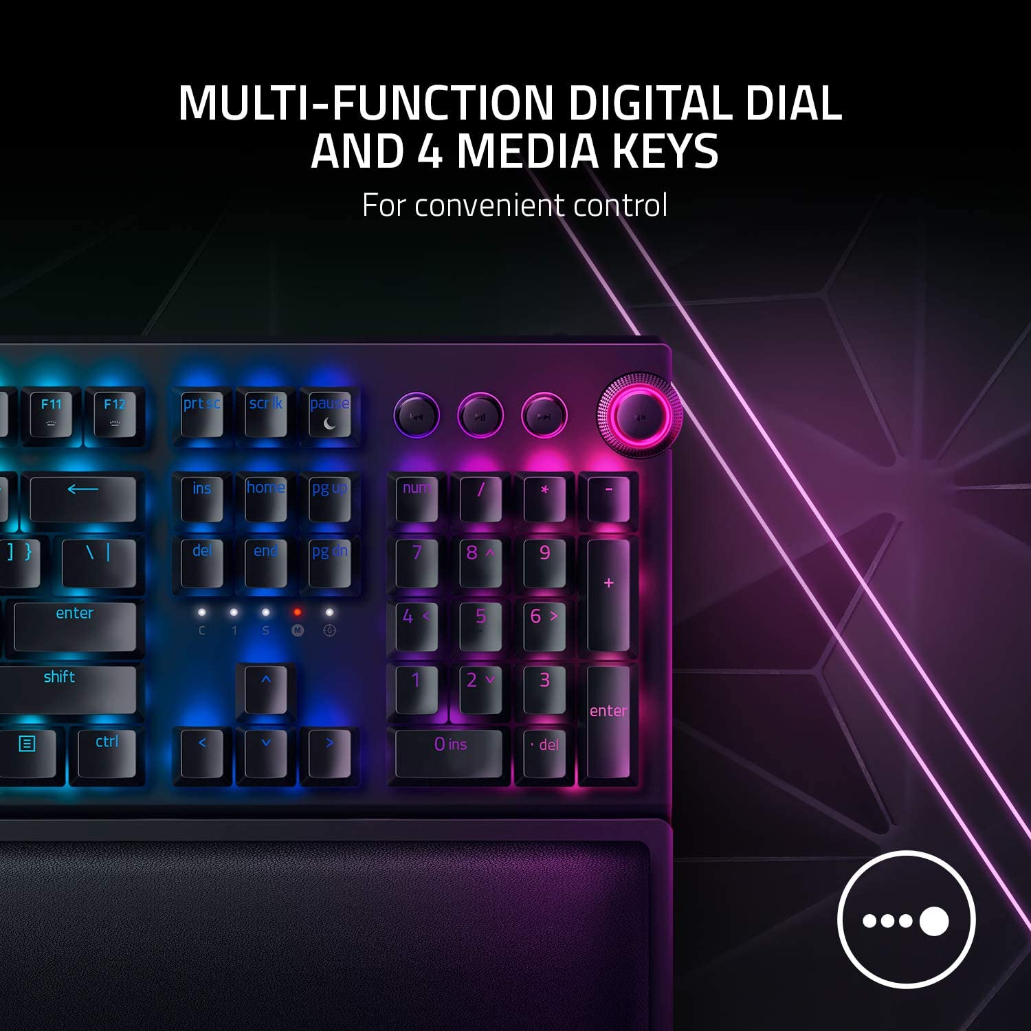 Геймърска клавиатура Razer BlackWidow V3 Pro Green Mechanical Switch