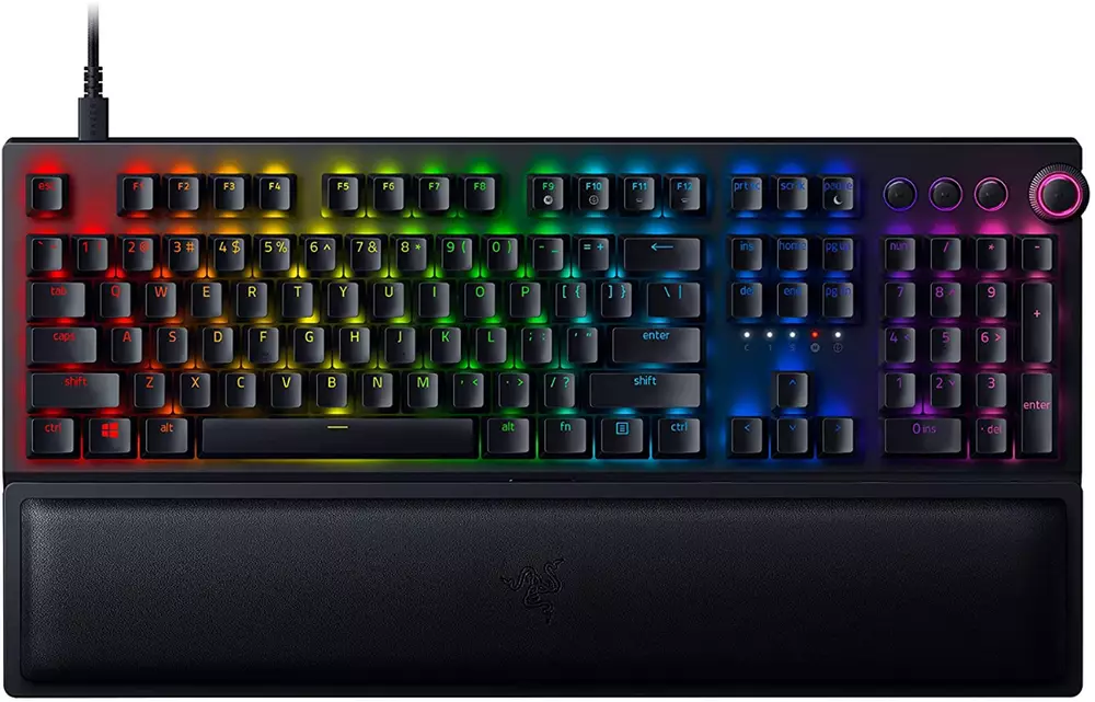 Геймърска клавиатура Razer BlackWidow V3 Pro Green Mechanical Switch