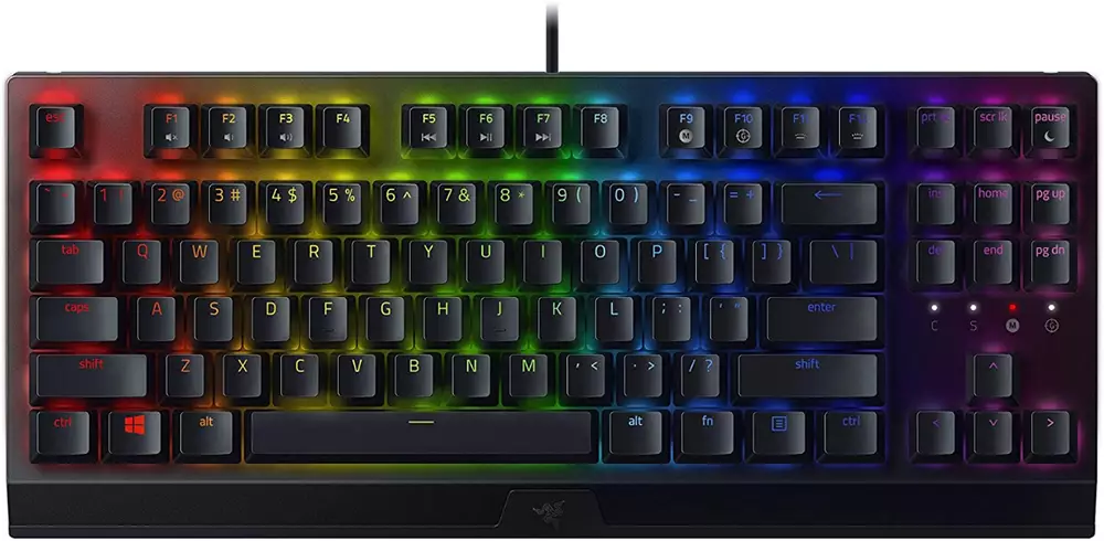 Гаймърска клавиатура Razer BlackWidow V3 Tenkeyless Mechanical Green Switch