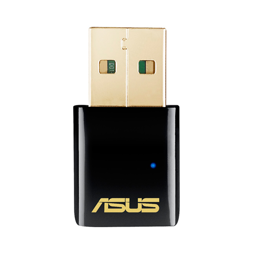 Безжичен USB Адаптер ASUS USB-AC51, Dual-band, 2.4Ghz-150Mbps/ 5Ghz-433Mbps, USB 2.0