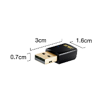 Безжичен USB Адаптер ASUS USB-AC51, Dual-band, 2.4Ghz-150Mbps/ 5Ghz-433Mbps, USB 2.0