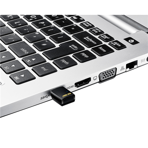 Безжичен USB Адаптер ASUS USB-AC51, Dual-band, 2.4Ghz-150Mbps/ 5Ghz-433Mbps, USB 2.0