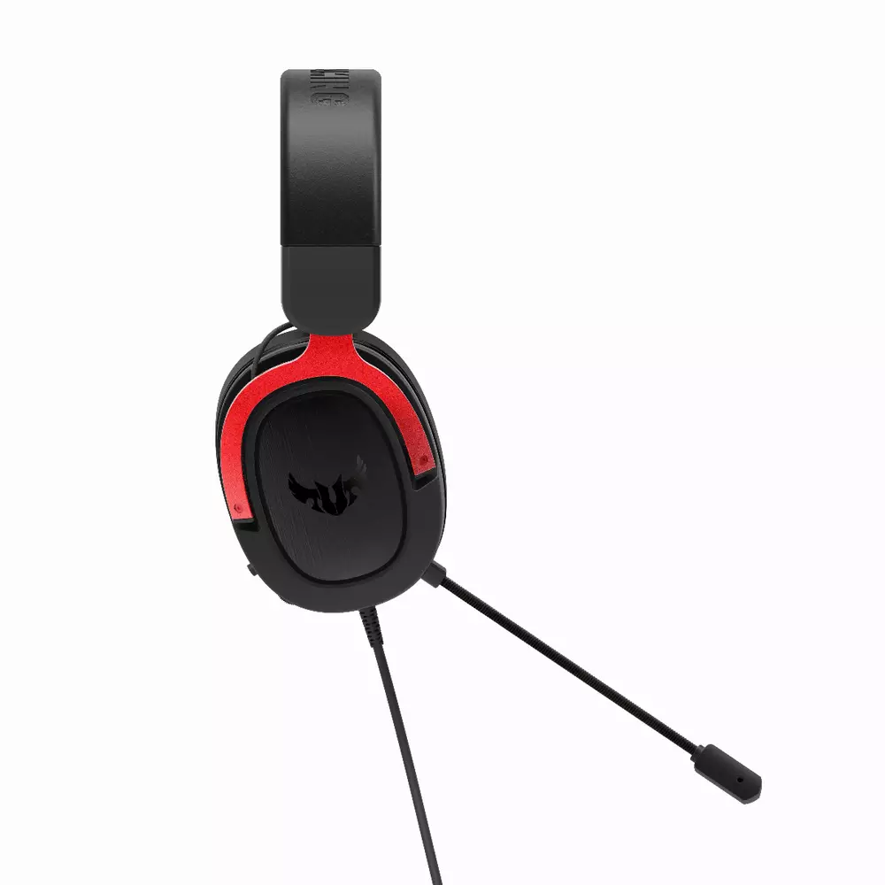 Геймърски слушалки ASUS TUF Gaming H3 Red 7.1 Virtual surround sound