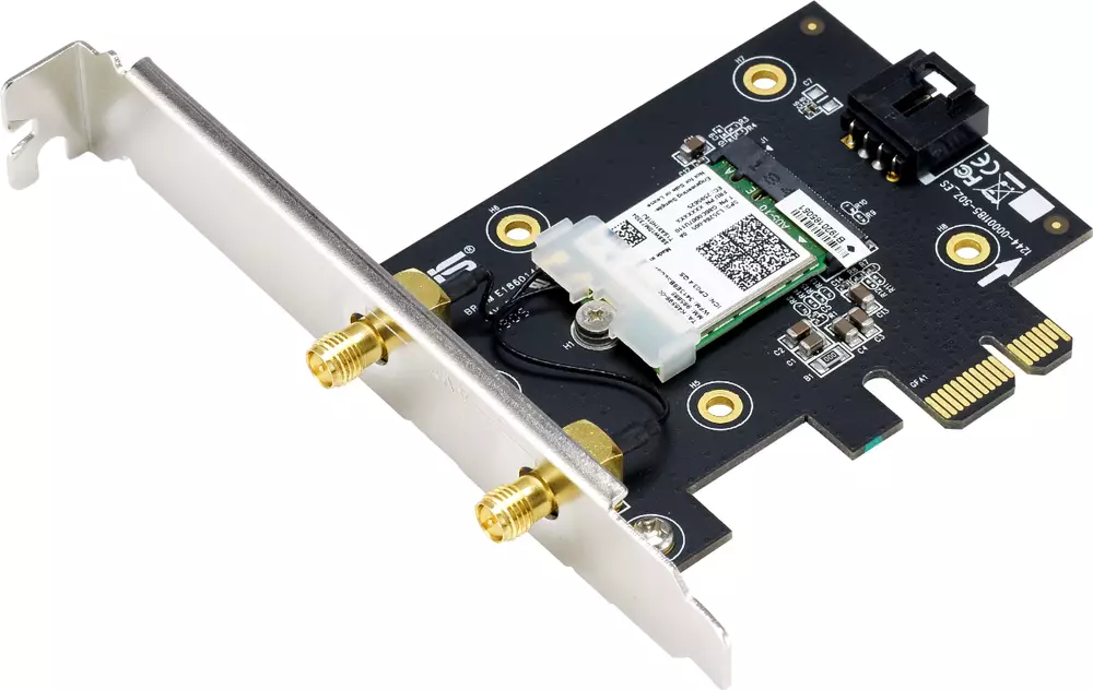 Адаптер ASUS PCE-AX3000, AX3000 Dual Band PCI-E WiFi 6 (802.11ax)
