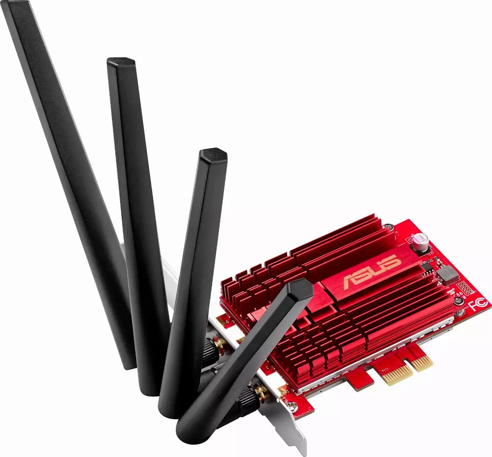 Безжичен адаптер ASUS PCE-AC88, AC3100 Dual Band PCIe Wi-Fi