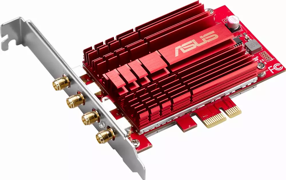 Безжичен адаптер ASUS PCE-AC88, AC3100 Dual Band PCIe Wi-Fi