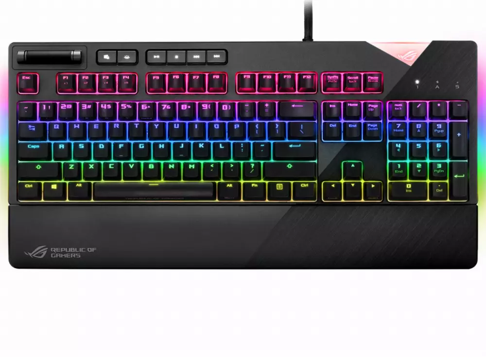 Геймърска механична клавиатура ASUS ROG Strix Flare Cherry MX Red RGB